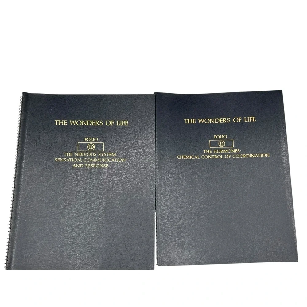 1964 VINTAGE THE WONDER OF LIFE FOLIO 12 BOOKS AND MEADE MICROSCOPE BOOK
